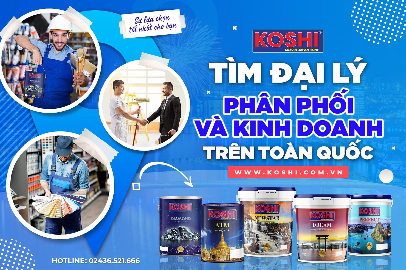 HỢP TÁC MỞ ĐẠI LÝ SƠN KOSHI CHIẾT KHẤU CAO